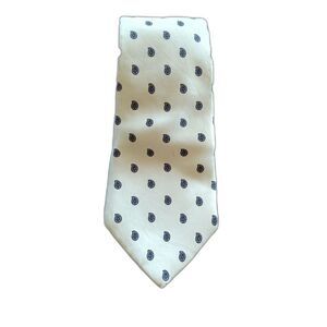 Christian Dior Monsieur Silk Vintage Yellow Black Polka Dot Geometric Luxury
